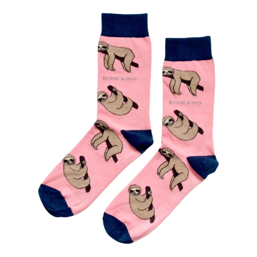 Save the Sloths Bamboo Socks Bare Kind
