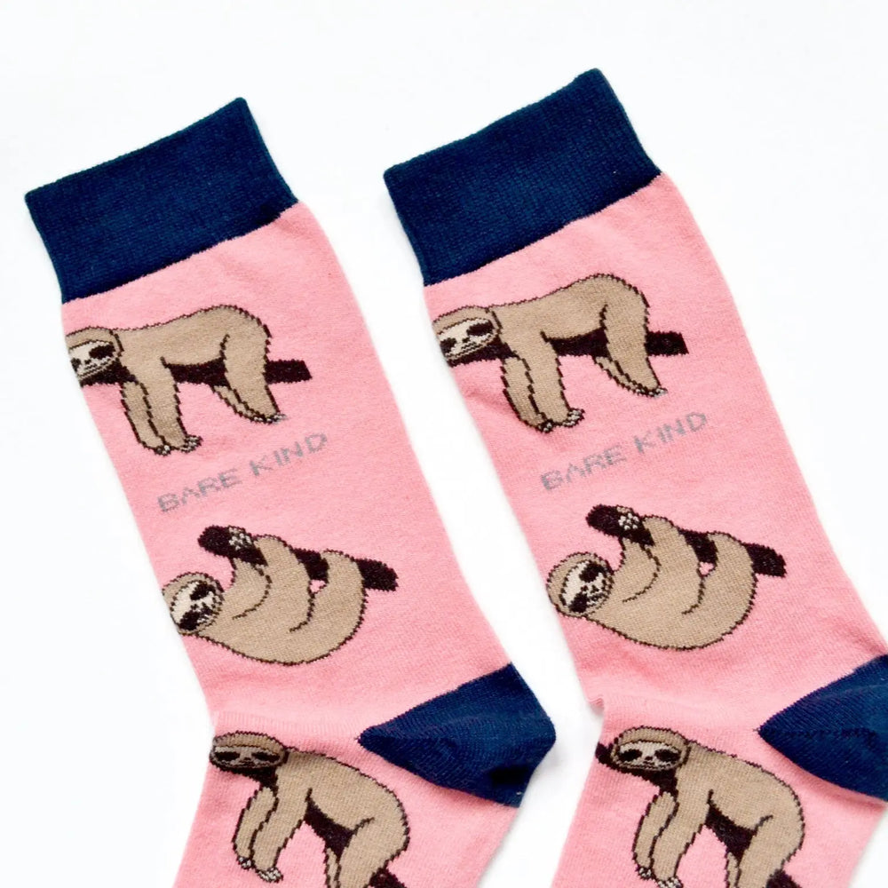 Save the Sloths Bamboo Socks Bare Kind