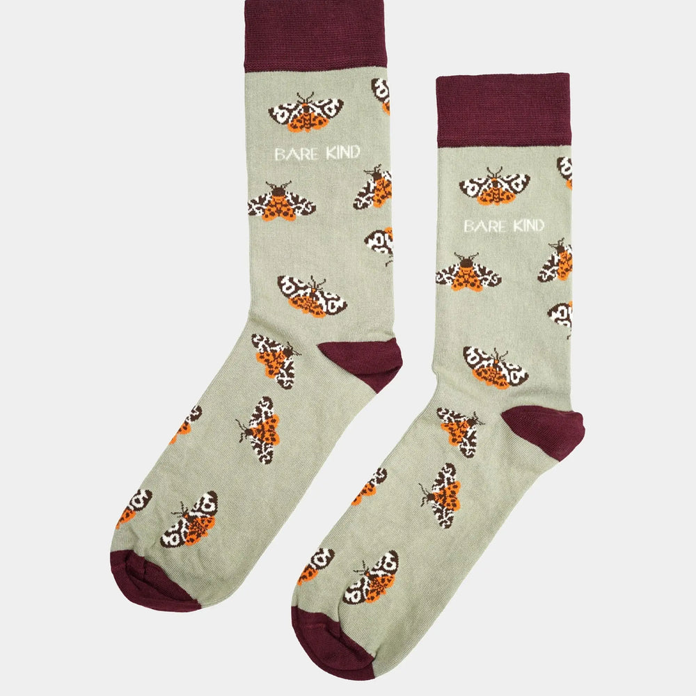 Save the Tiger Moth Bamboo Socks Bare Kind