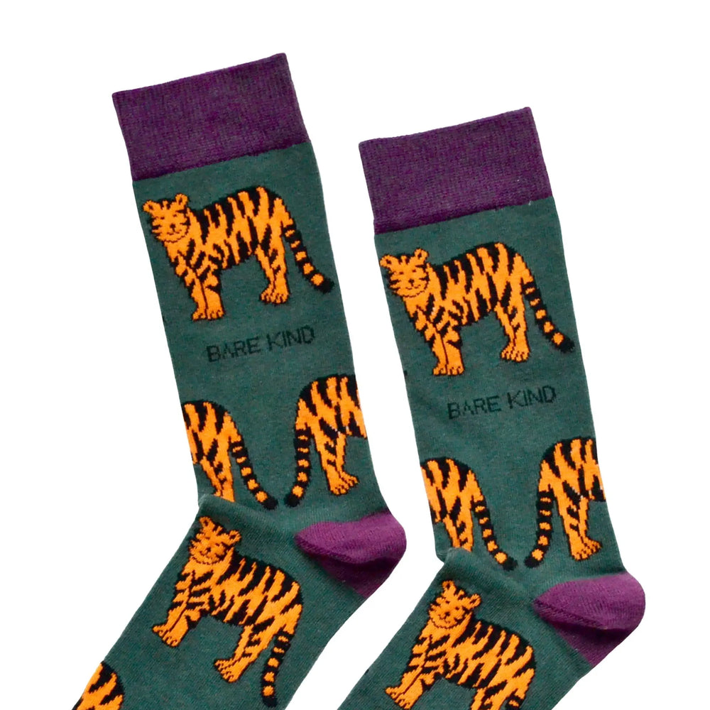 Save the Tigers Bamboo Socks Bare Kind