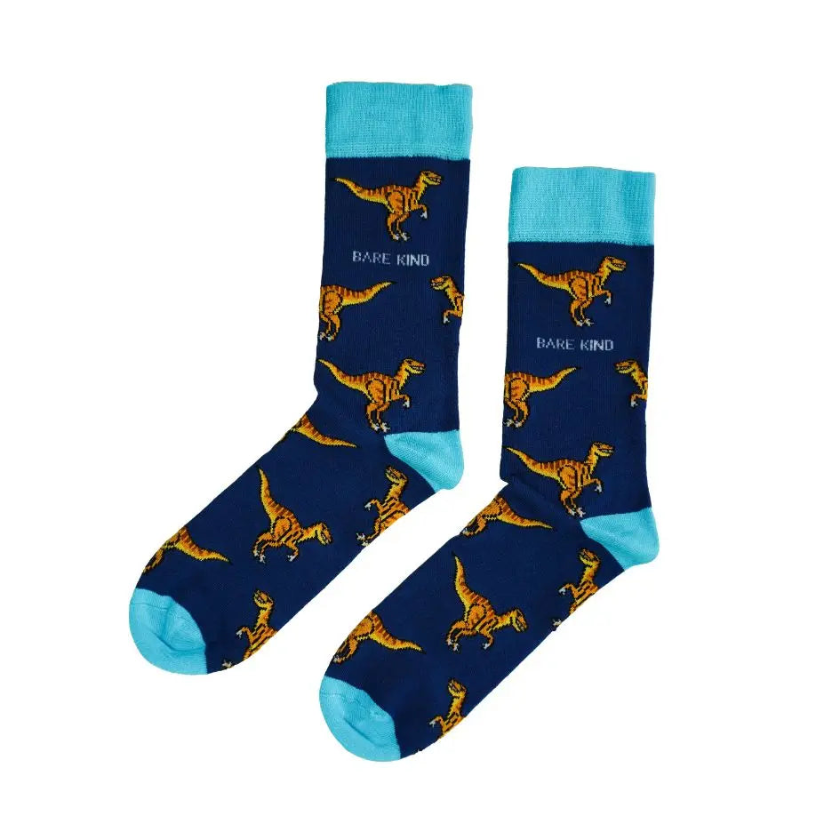 Save the Velociraptors Bamboo Socks Bare Kind