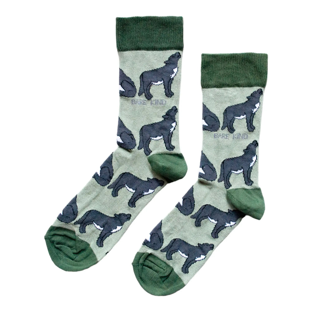 Save the Wolves Bamboo Socks Bare Kind