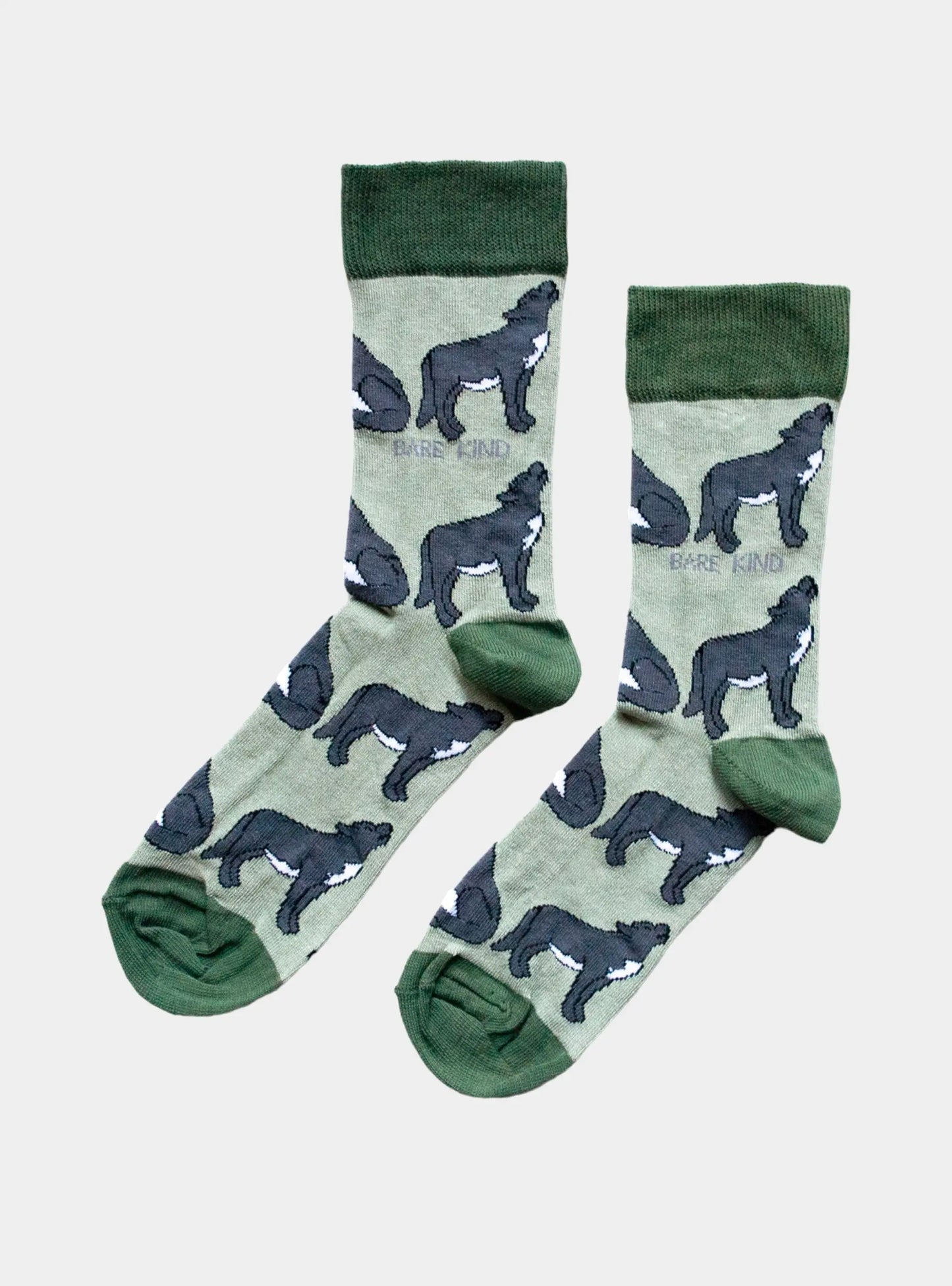 Save the Wolves Bamboo Socks Bare Kind