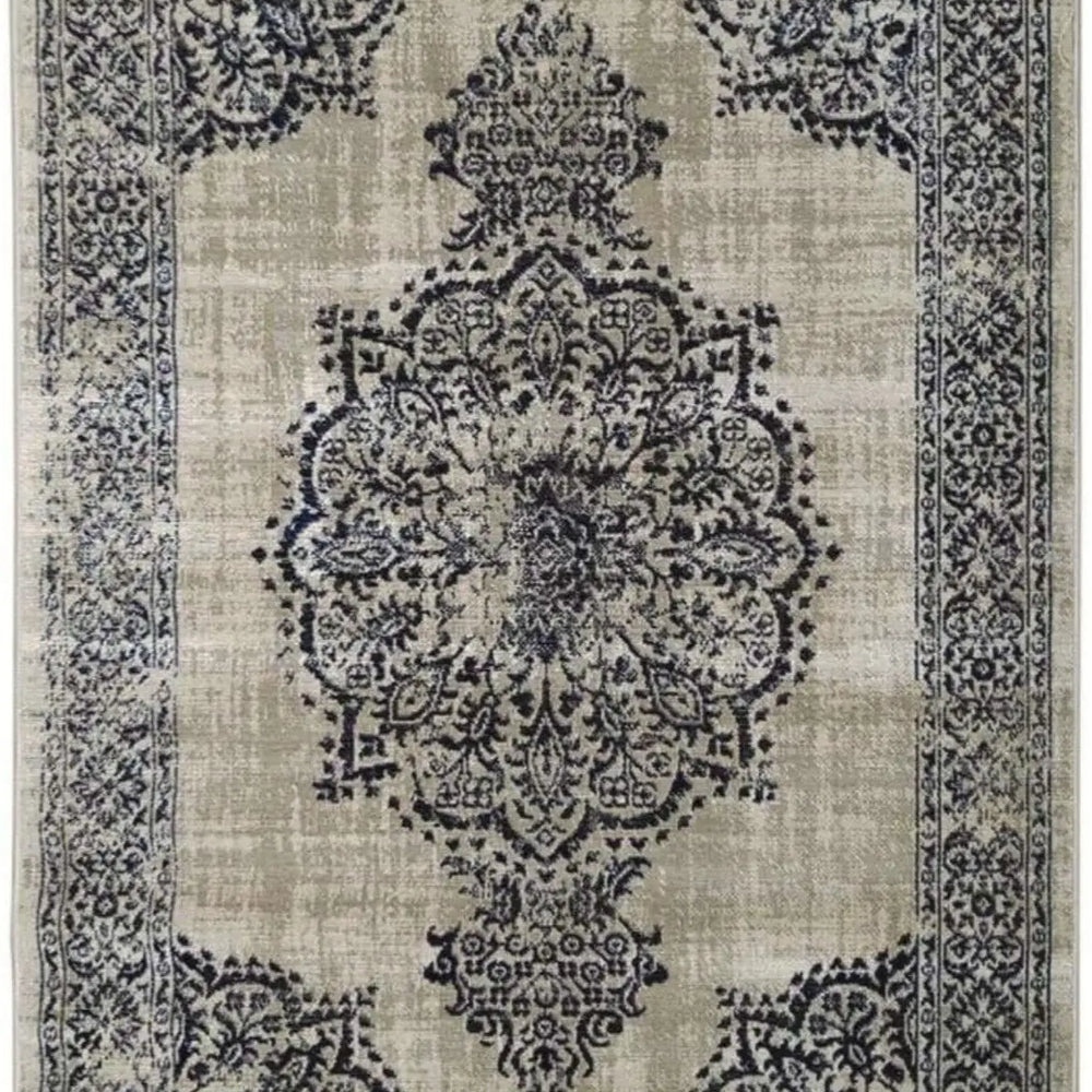 Saville Grey/Blue Vintage Rug The Rugs