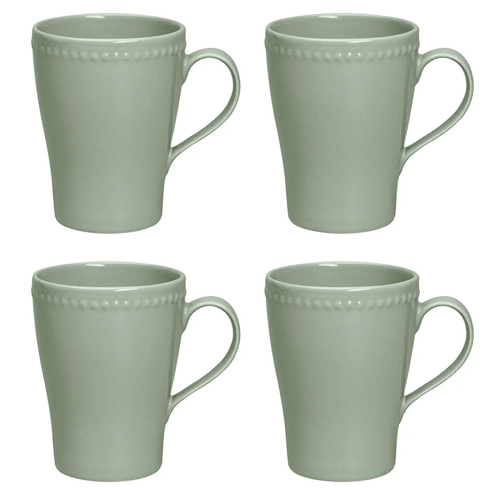 Scandi Living Dots Mug 35 Cl 4-Pack Green Scandi Living
