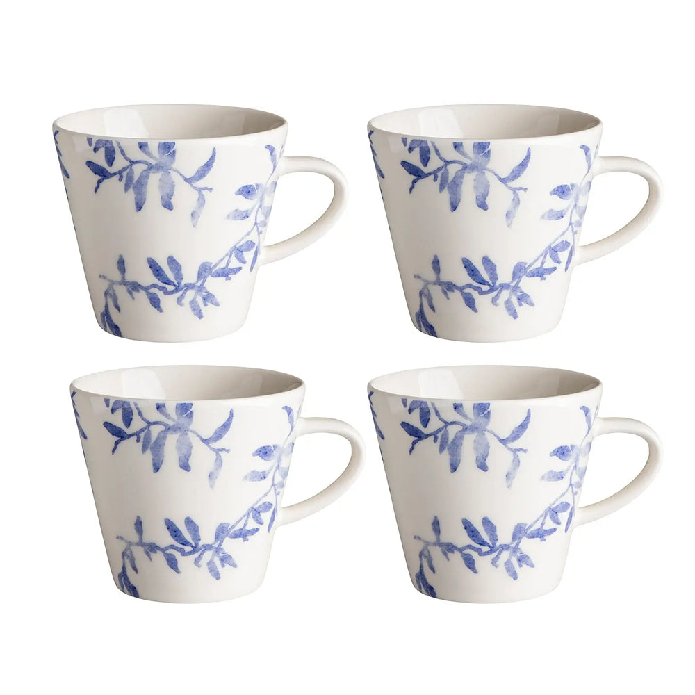 Scandi Living Havspil Mug 30 Cl 4-Pack Blue-White Scandi Living