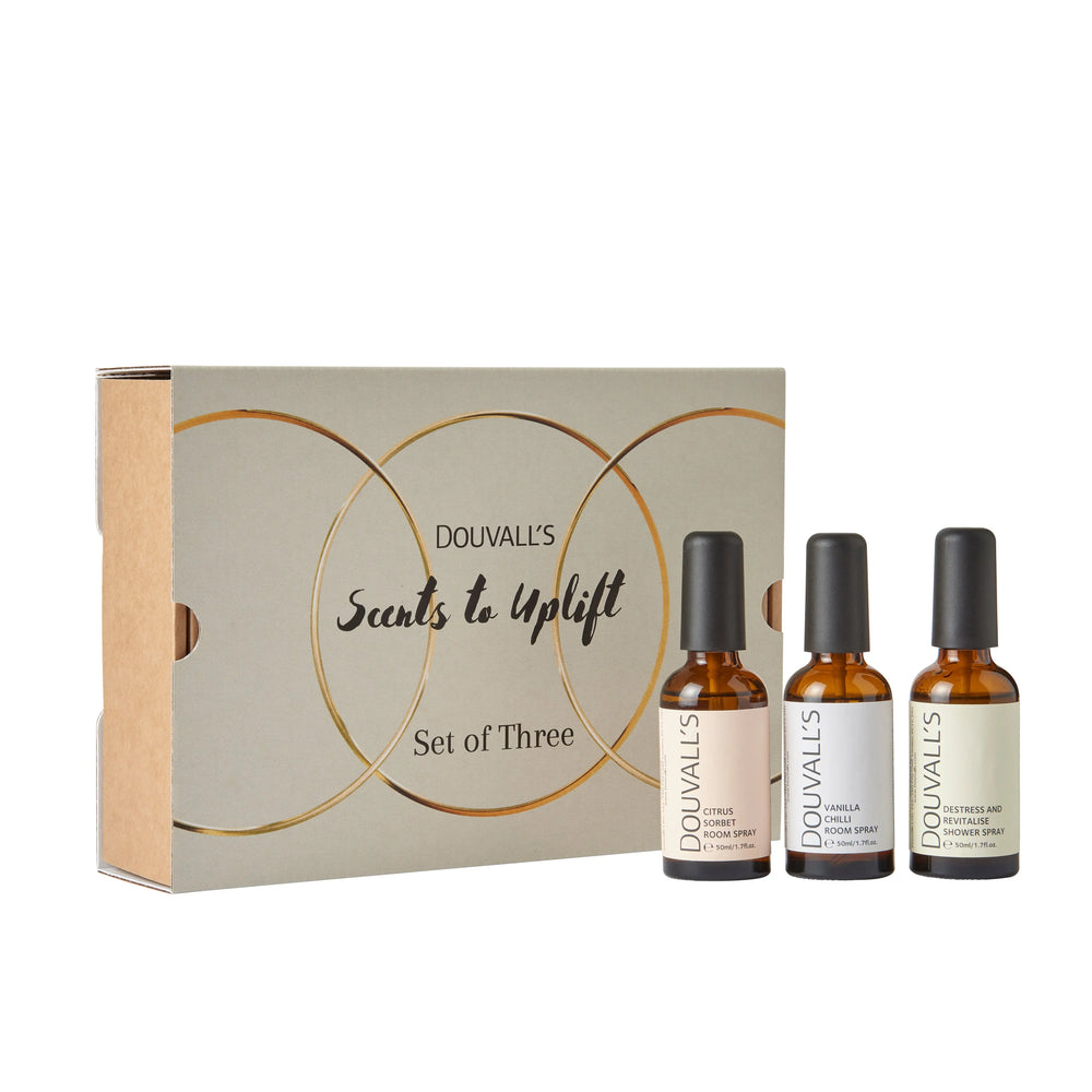 Scents to Uplift Gift set | Set of three home scents to revitalise and refresh Douvalls Beauty