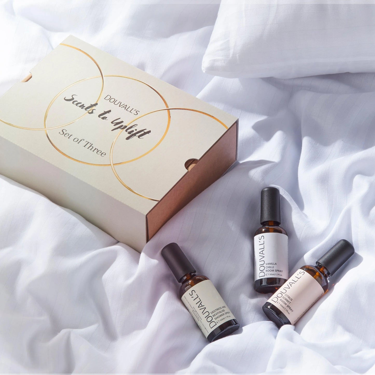 Scents to Uplift Gift set | Set of three home scents to revitalise and refresh Douvalls Beauty