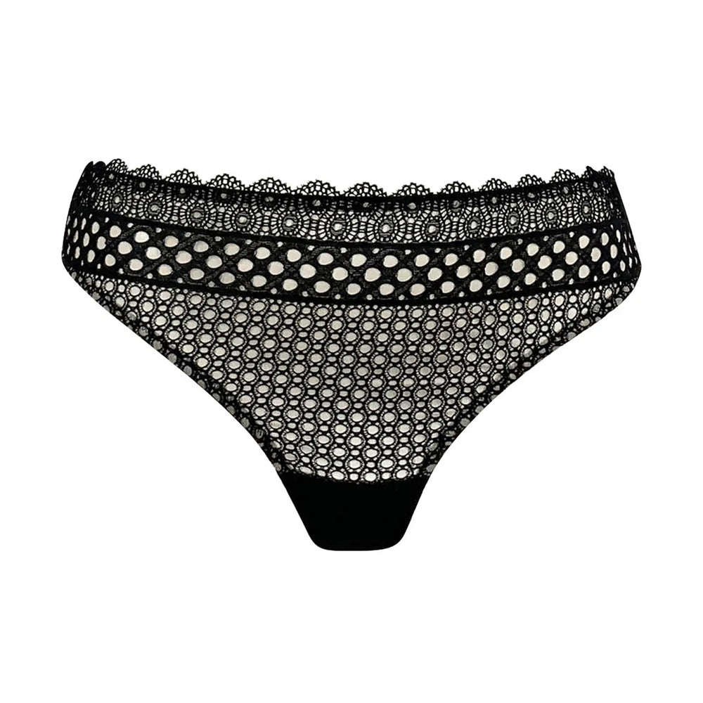 Sci-Fi Lace Thong Black NOKAYA