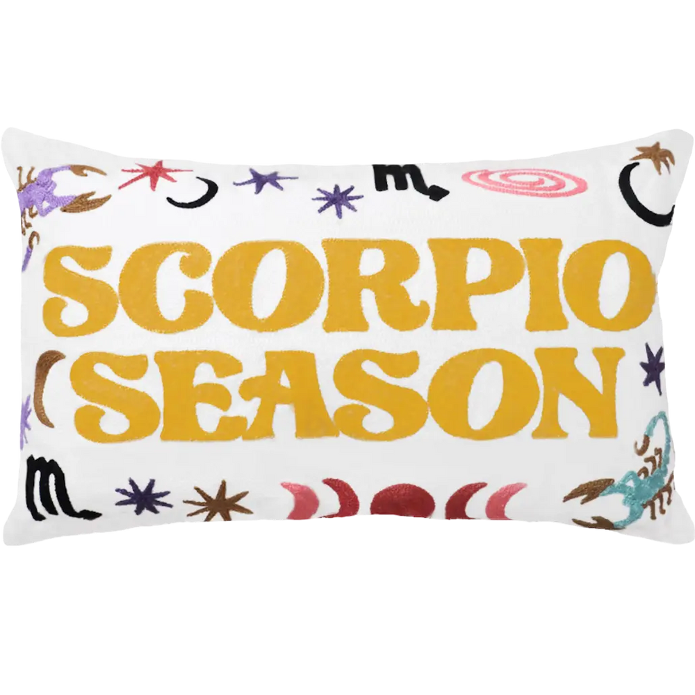 Scorpio Season Needlepoint Cushion The Pillow Drop