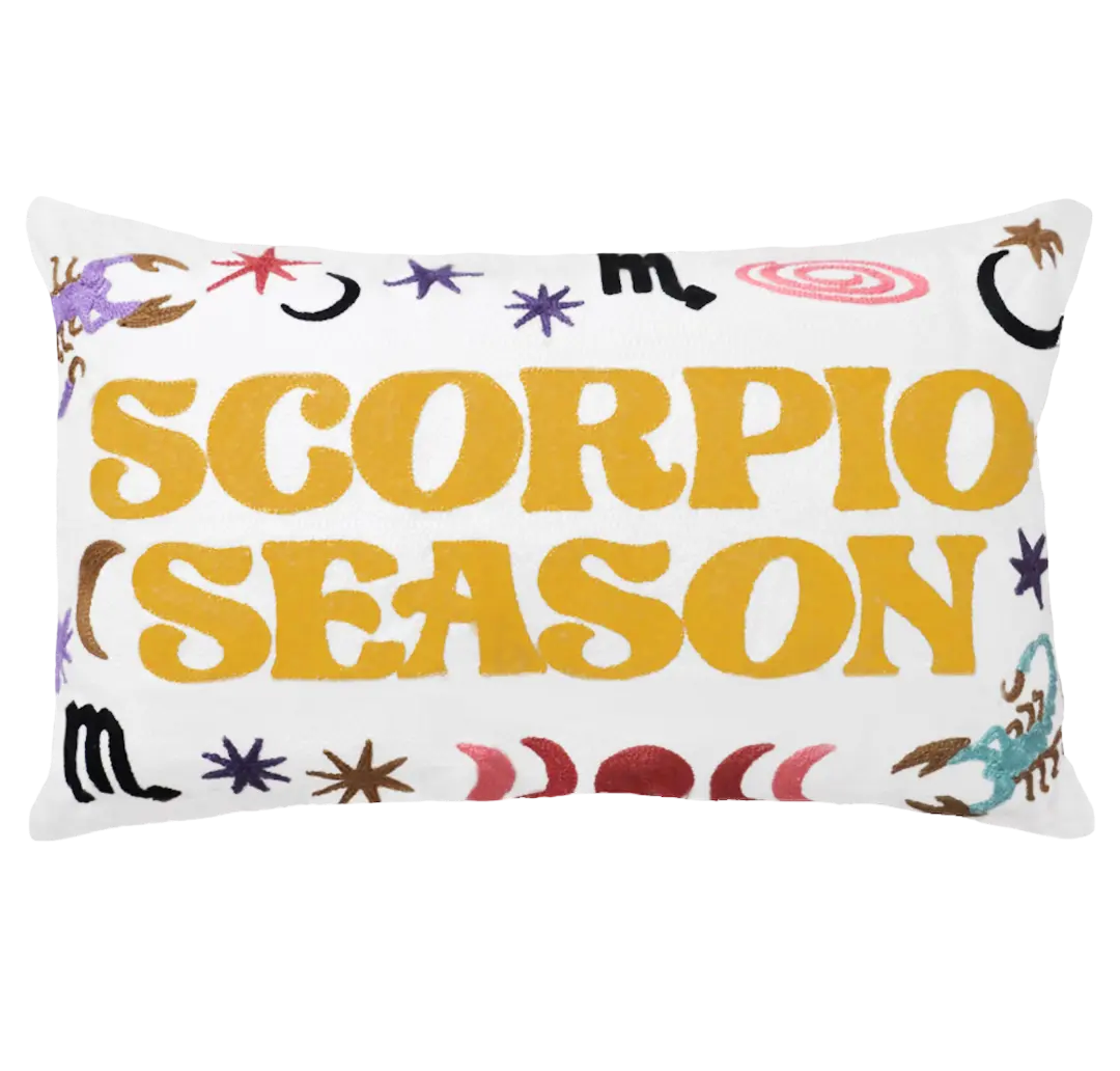 Scorpio Season Needlepoint Cushion The Pillow Drop