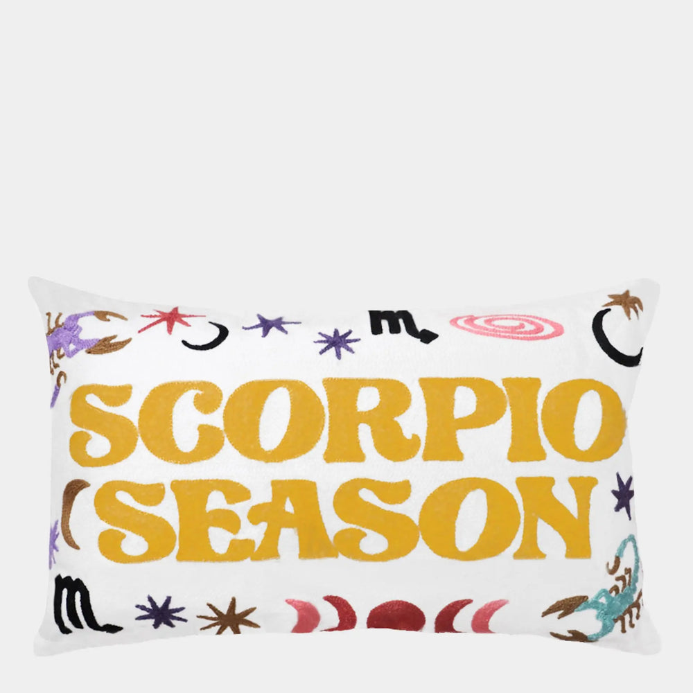 Scorpio Season Needlepoint Cushion The Pillow Drop