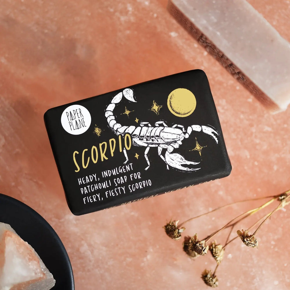 Scorpio Star Sign Zodiac Bar - Natural and Vegan Horoscope Soap Paper Plane