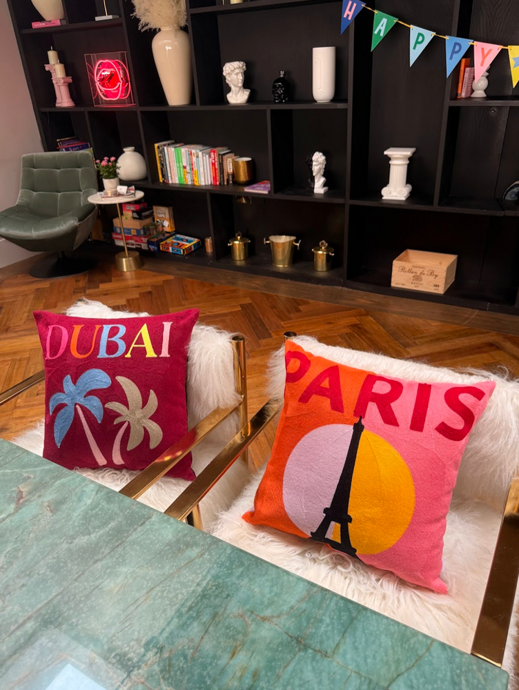 Dubai Needlepoint Cushion The Pillow Drop