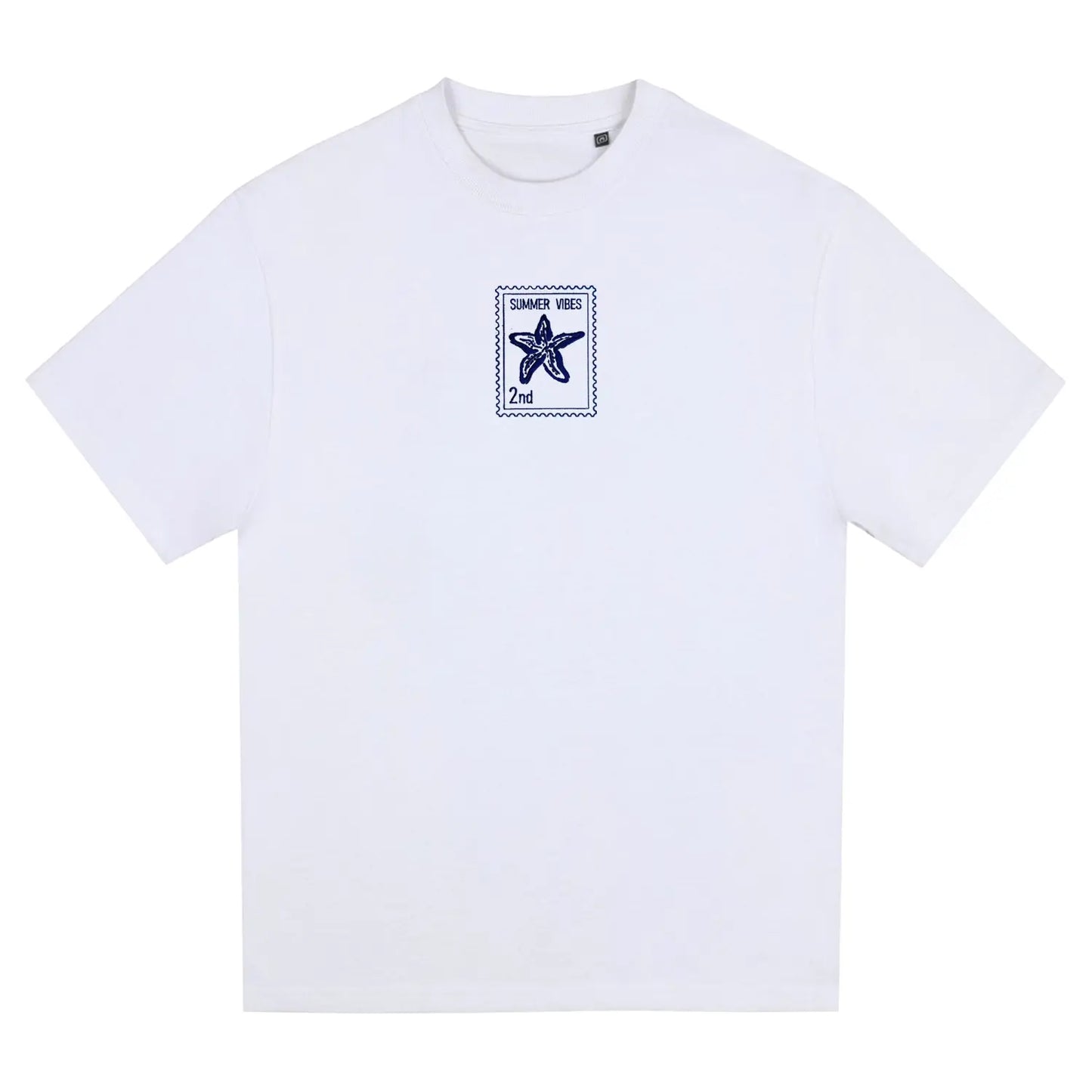 Sea Star - Summer Vibes 2nd - Unisex Oversized T-Shirt - White Freddyezgy