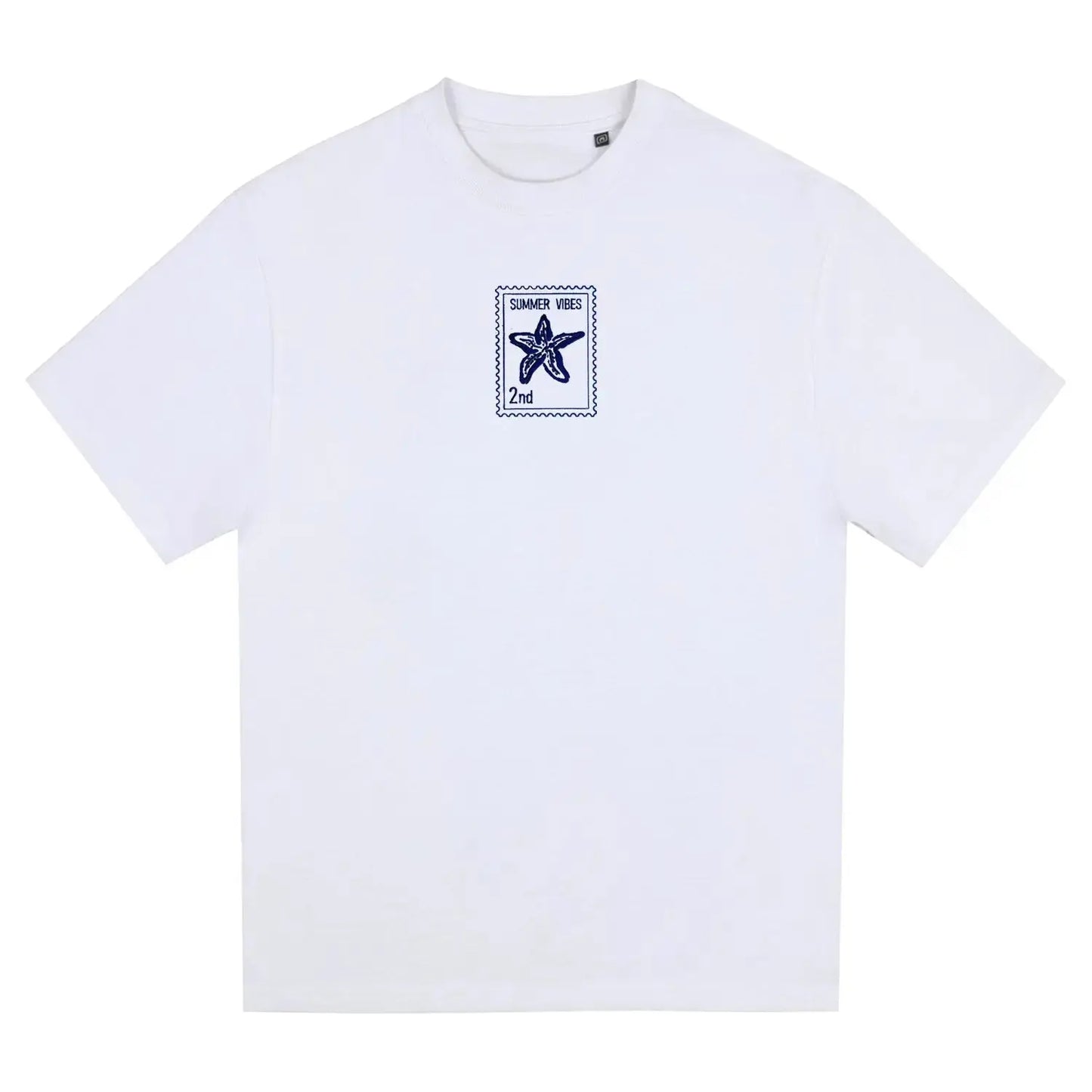 Sea Star - Summer Vibes 2nd - Unisex Oversized T-Shirt - White Freddyezgy