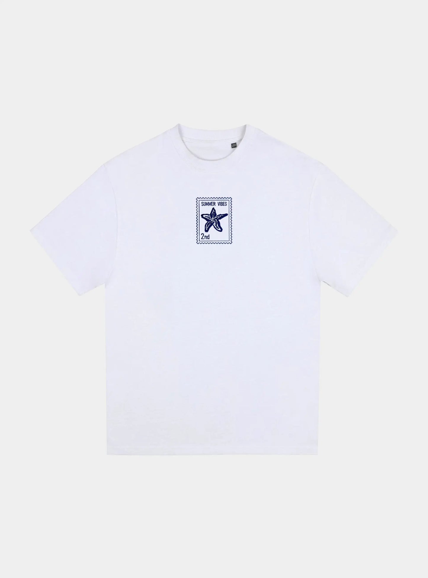 Sea Star - Summer Vibes 2nd - Unisex Oversized T-Shirt - White Freddyezgy