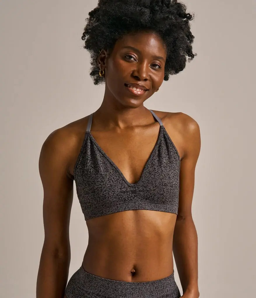 Seamless Jacquard Scoop Bralette BAM Clothing