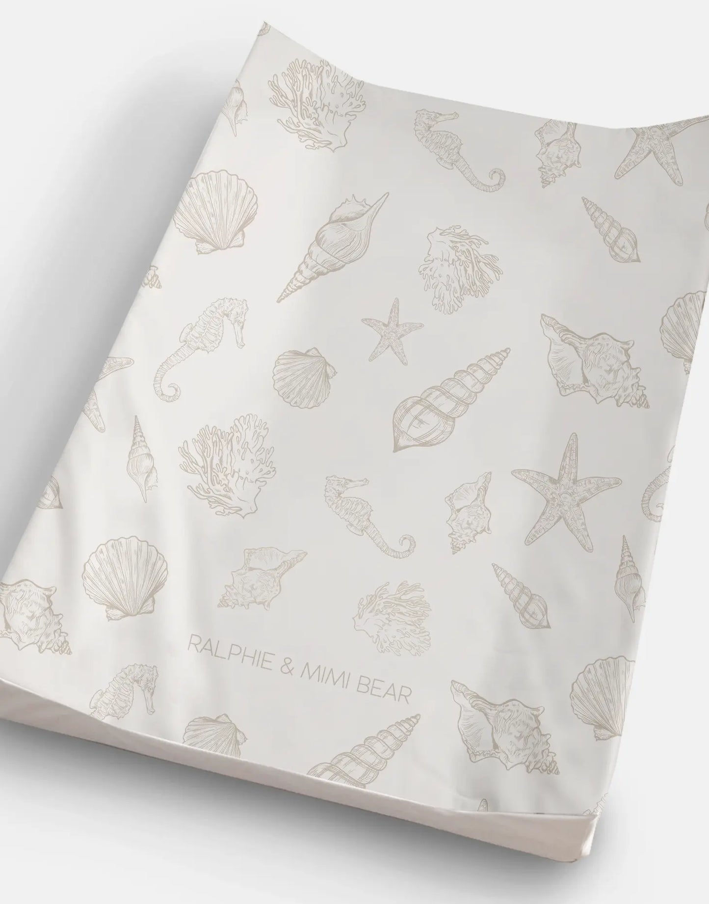 Seashell Anti Roll Wedge Changing Mat Ralphie Bear