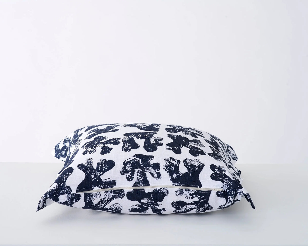 Seaweed Cushion | Deep Navy Stoff Studios