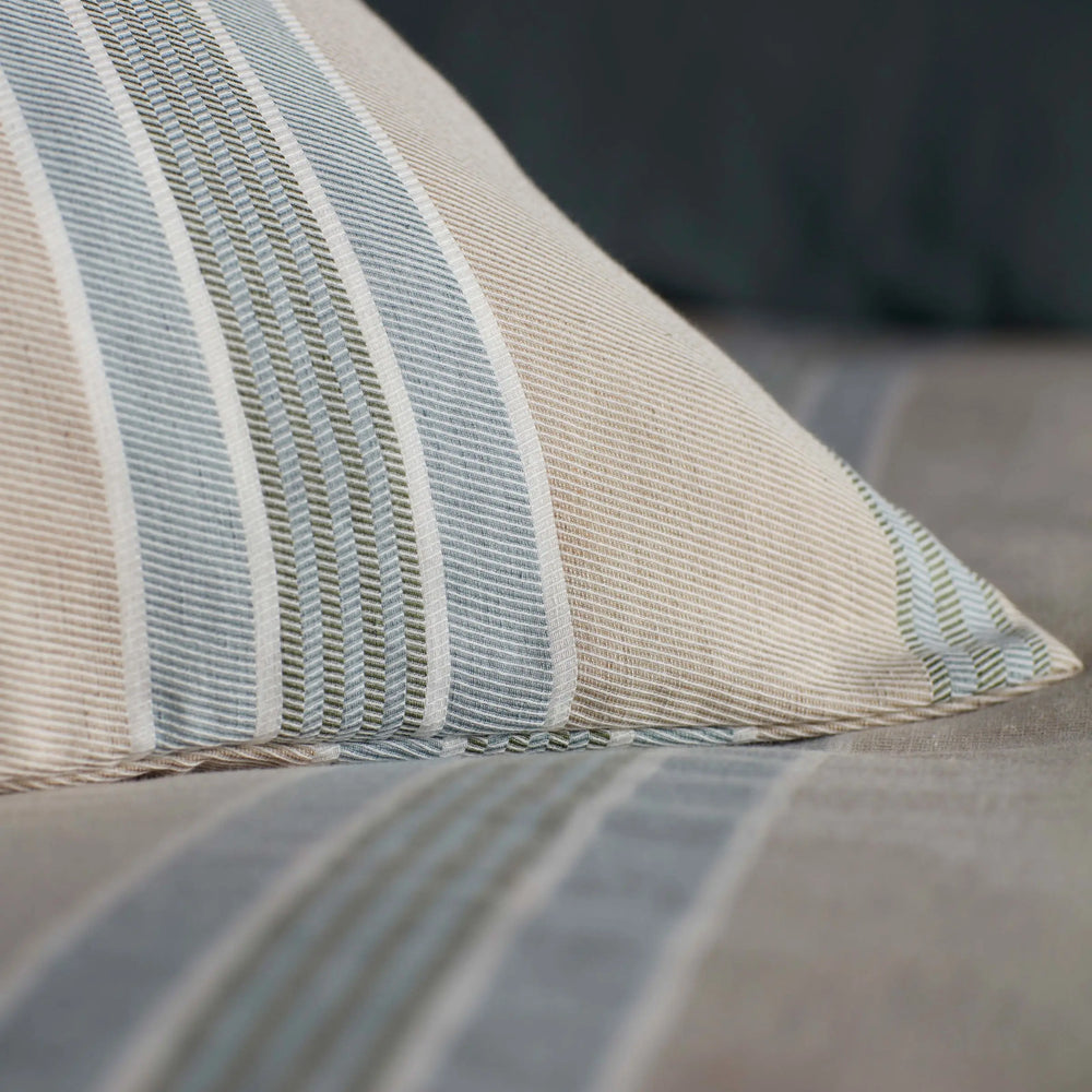 Selsey Stripe Cotton Linen Housewife Pillowcase The Secret Linen Store