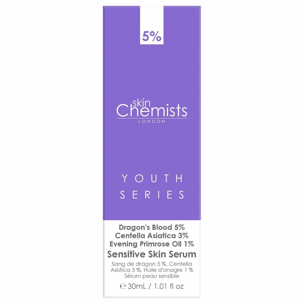 Sensitive Skin Serum Dragon's Blood 5%, Centella Asistica 3%, Evening Primrose Oil 1% 30ml skinChemists