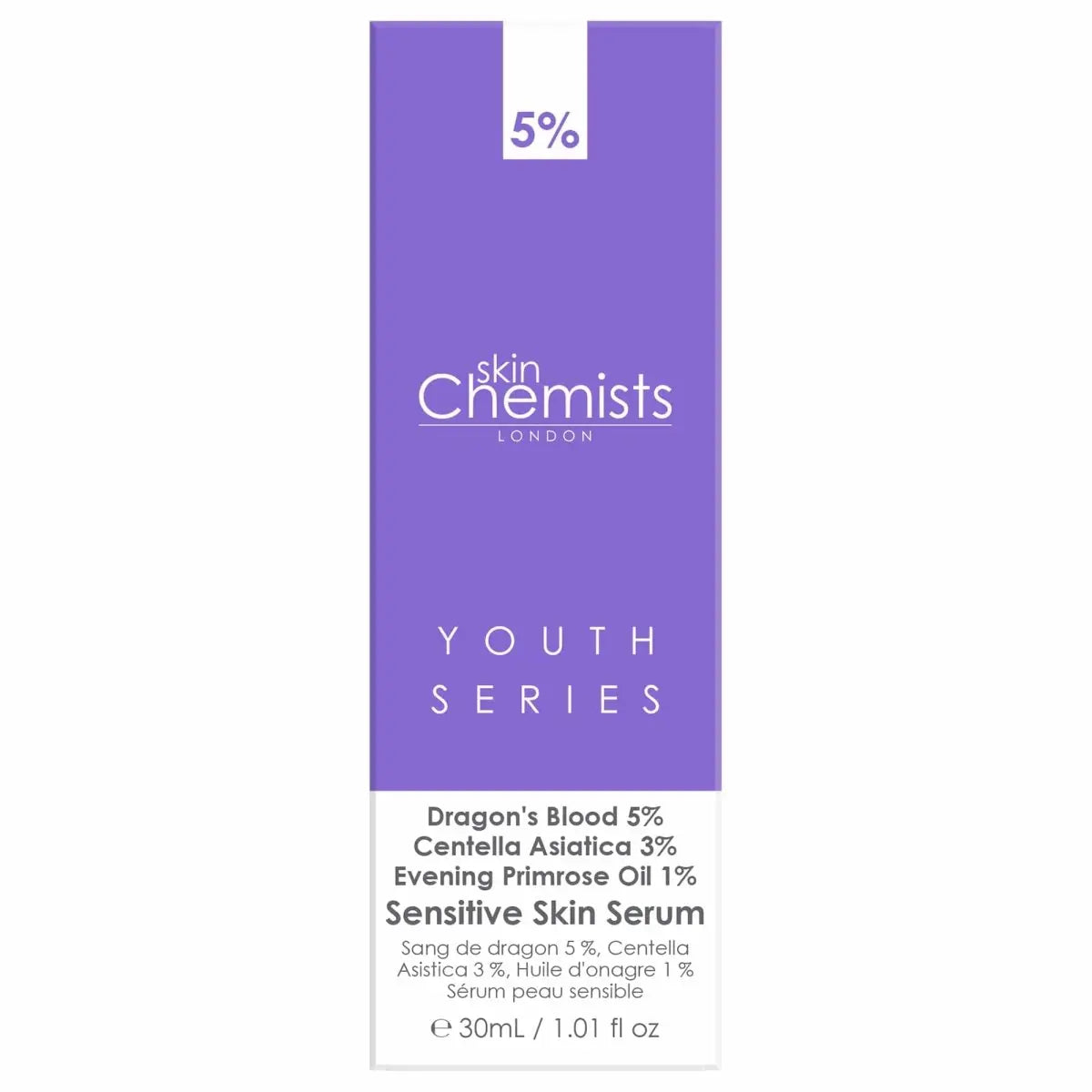 Sensitive Skin Serum Dragon's Blood 5%, Centella Asistica 3%, Evening Primrose Oil 1% 30ml skinChemists