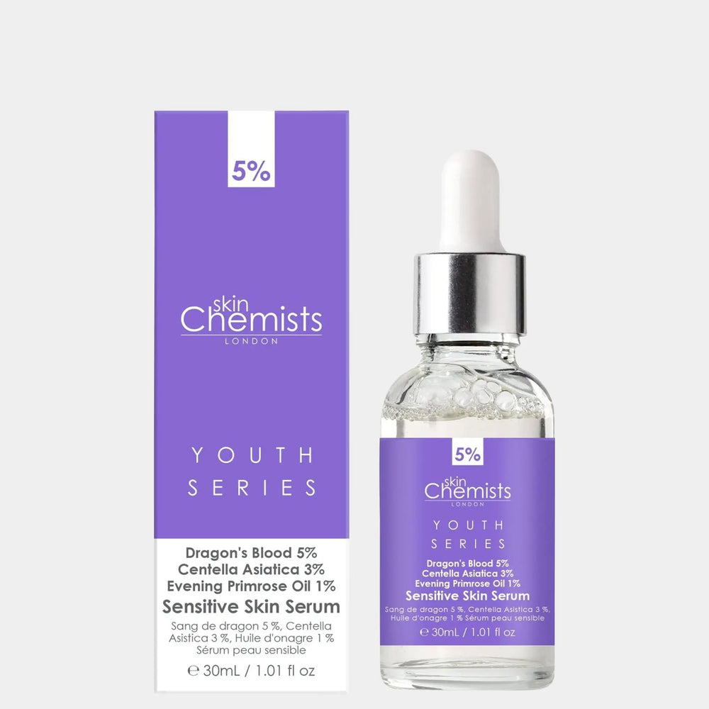 Sensitive Skin Serum Dragon's Blood 5%, Centella Asistica 3%, Evening Primrose Oil 1% 30ml skinChemists