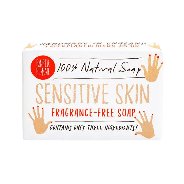 Sensitive Skin Soap 100% Natural Vegan Plastic-free Paper Plane