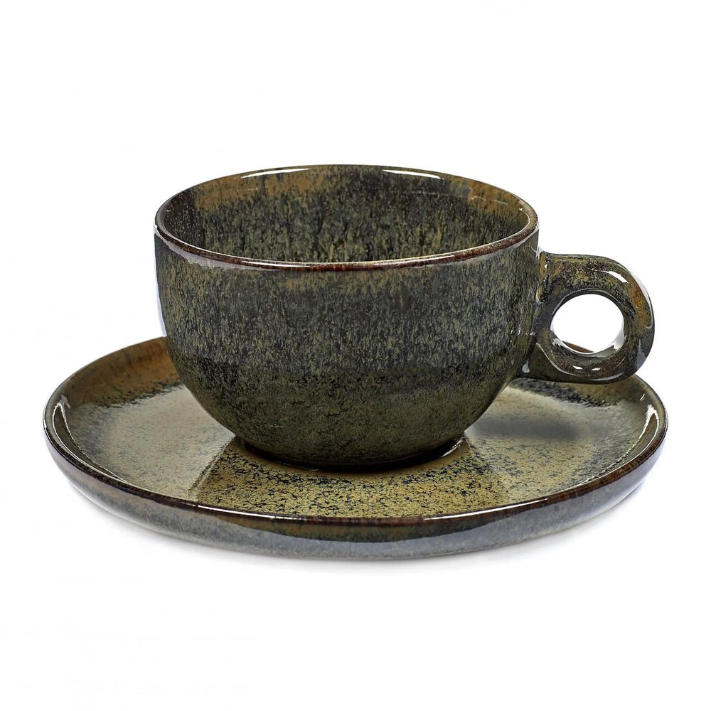 Serax Surface Cappuccino Cup With Saucer 23 Cl Indi Grey Serax