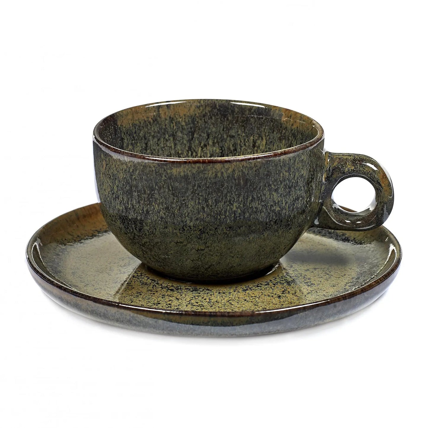 Serax Surface Cappuccino Cup With Saucer 23 Cl Indi Grey Serax