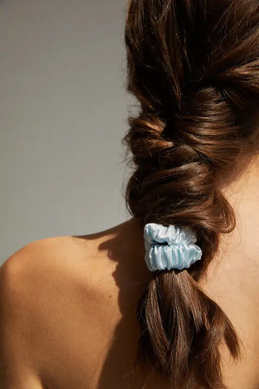 Set of 3 Silk Skinny Scrunchies 'Undine' TEYA