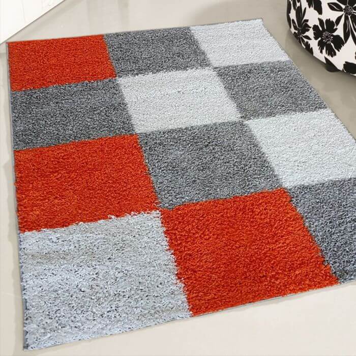 Shaggy Collection Orange Shaggy Rugs | 381 The Rugs