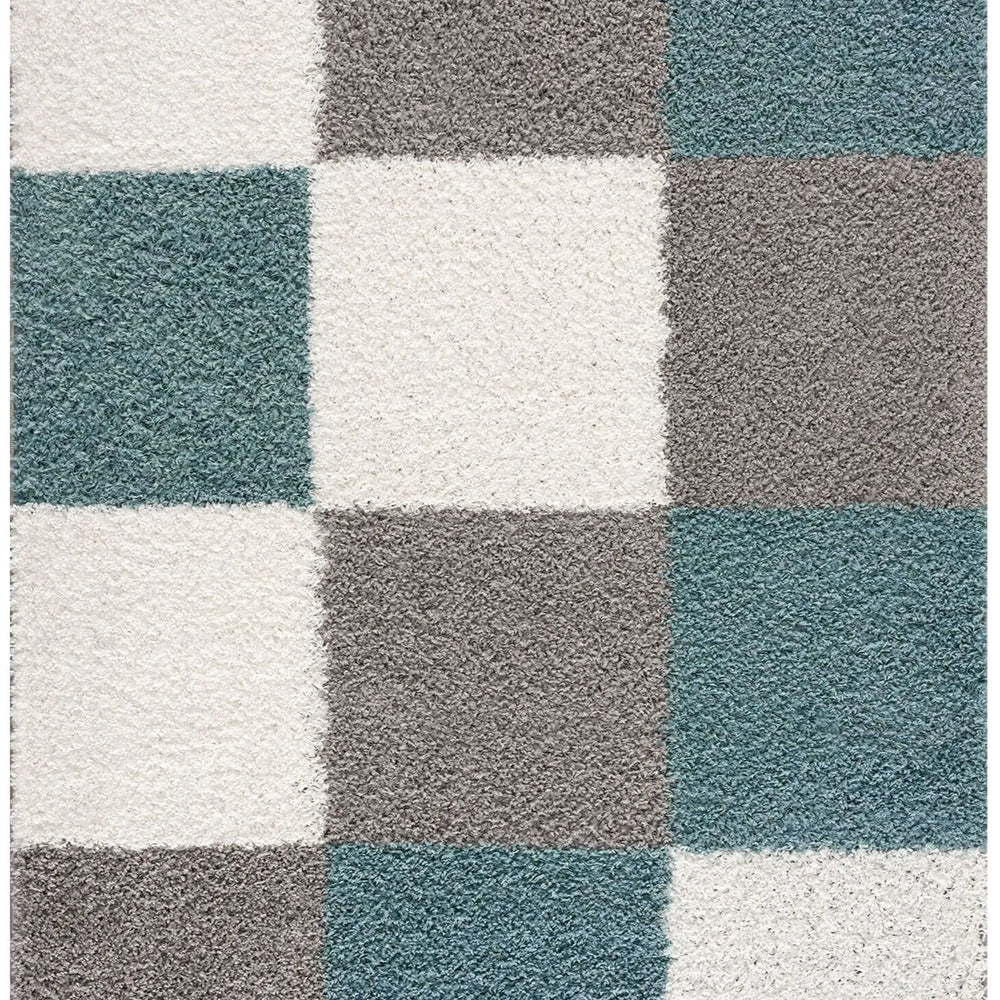 Shaggy Collection Turquoise Shaggy Rugs | 381T The Rugs