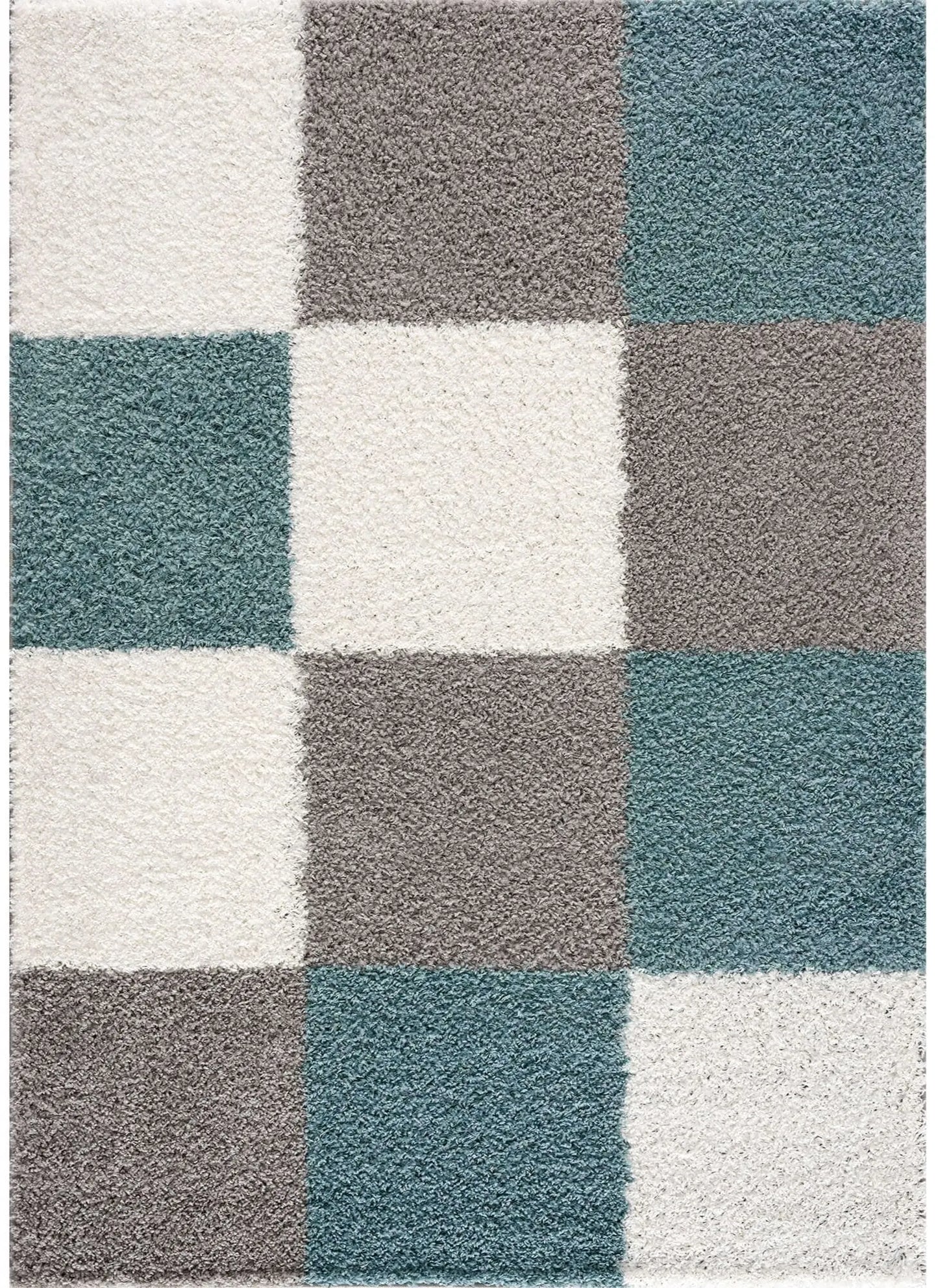 Shaggy Collection Turquoise Shaggy Rugs | 381T The Rugs