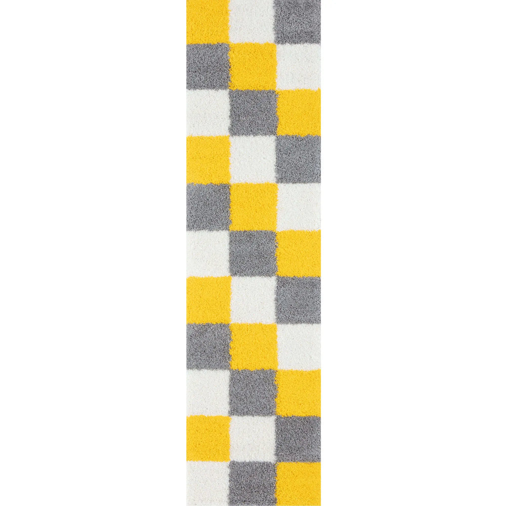 Shaggy Collection Yellow Shaggy Rugs | 381Y The Rugs