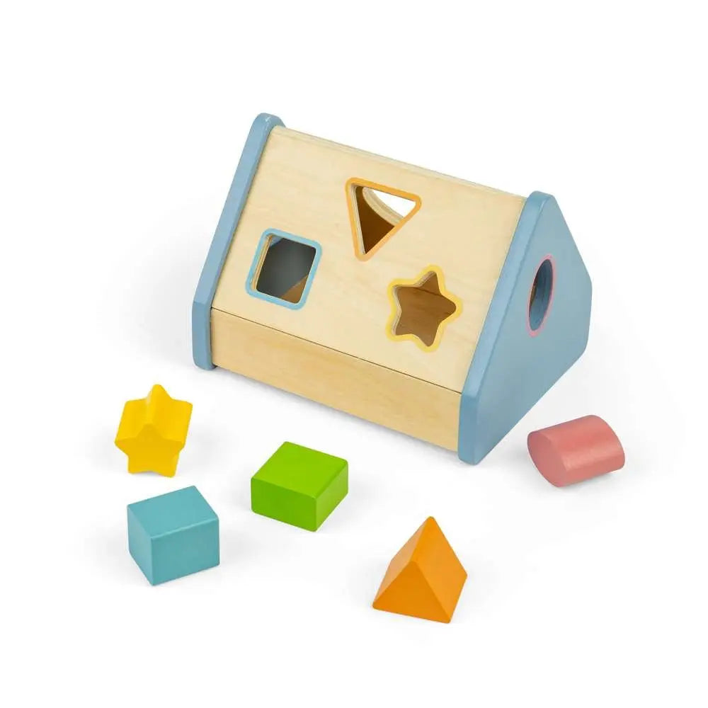 Shape Sorter House - Wooden Toy Toby Tiger