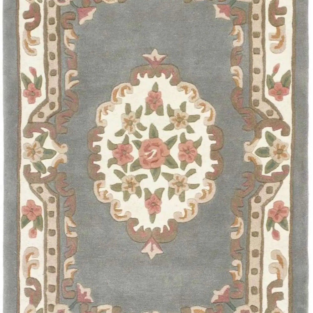 Shensi Grey Medallion Rug The Rugs