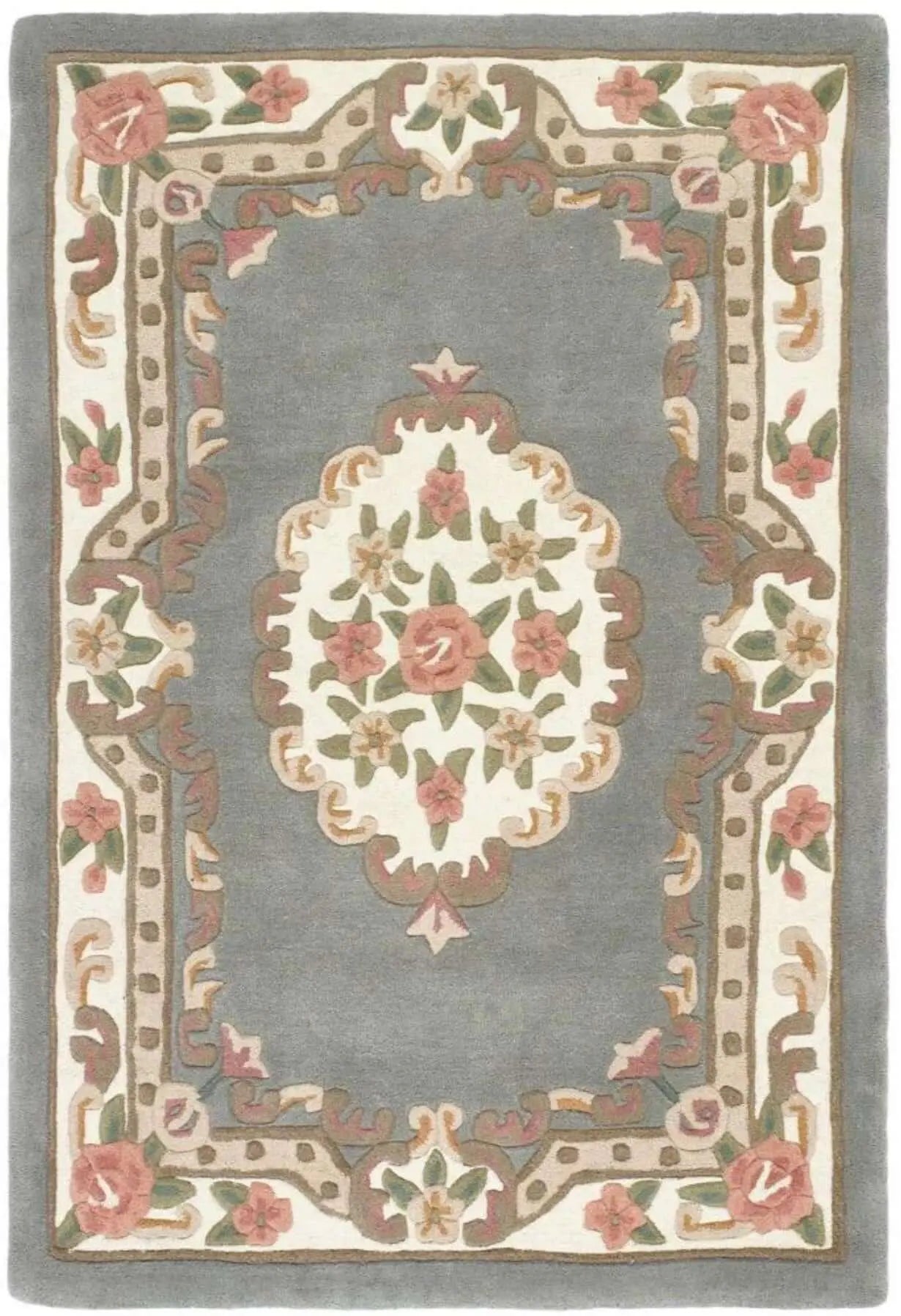 Shensi Grey Medallion Rug The Rugs
