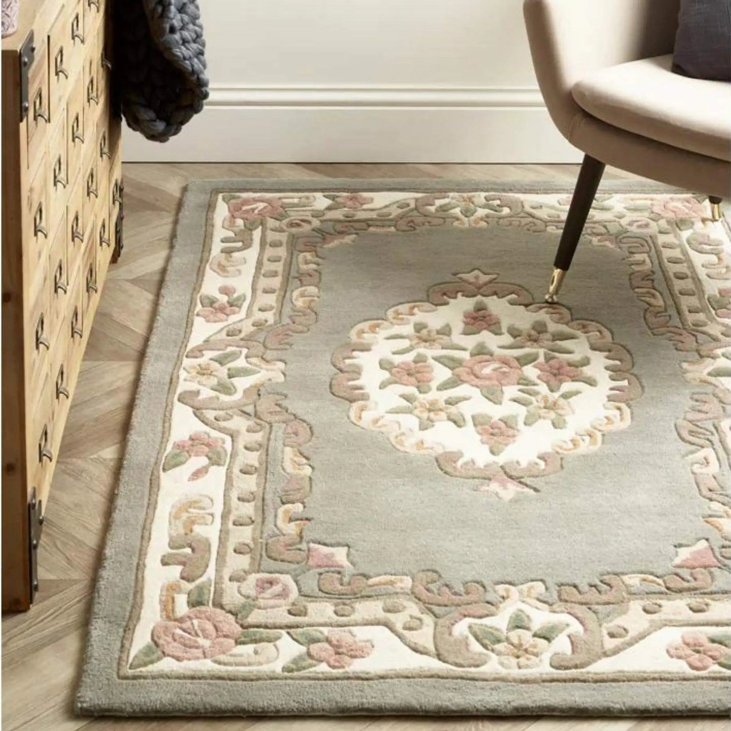 Shensi Grey Medallion Rug The Rugs