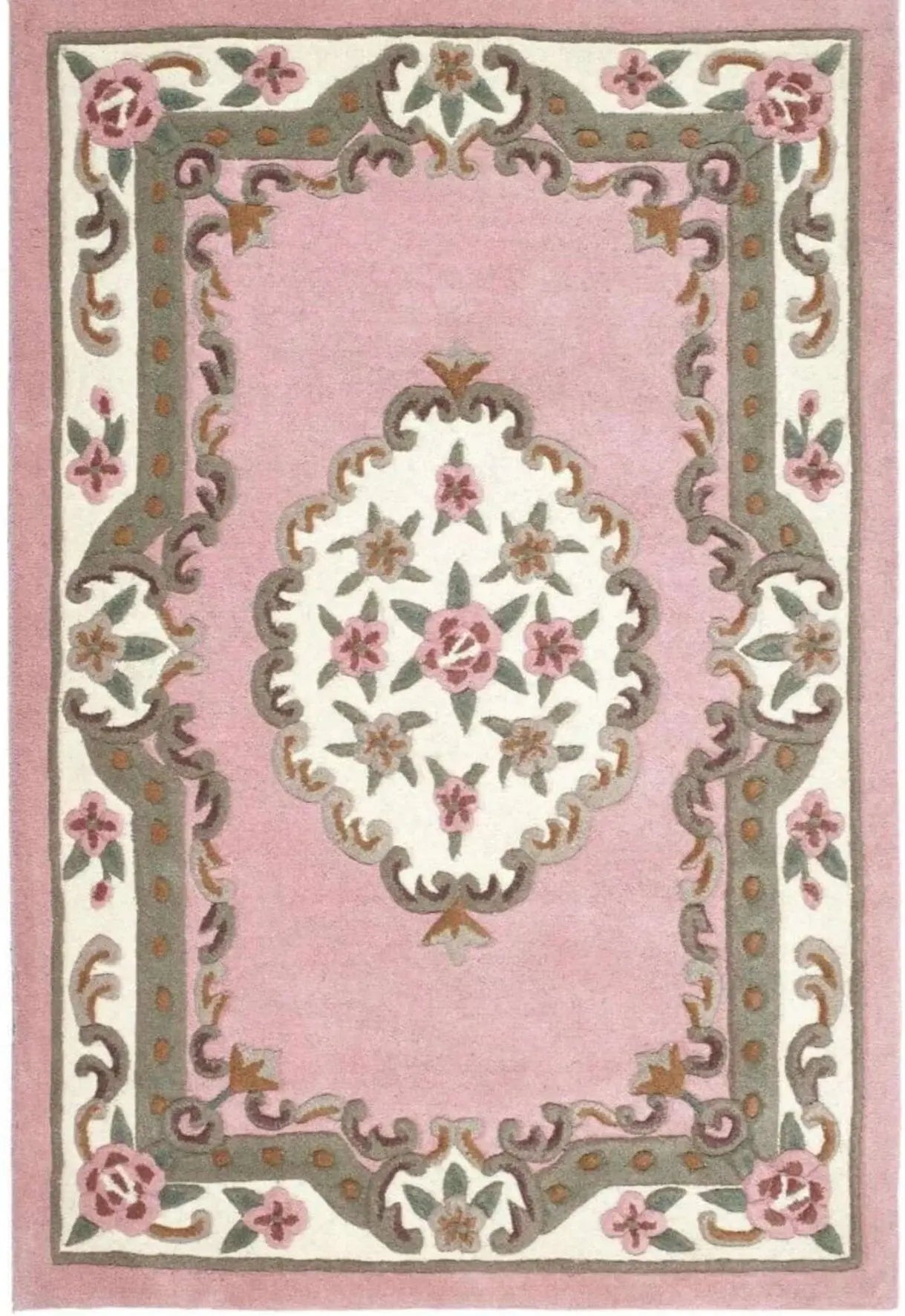 Shensi Pink Medallion Rug The Rugs