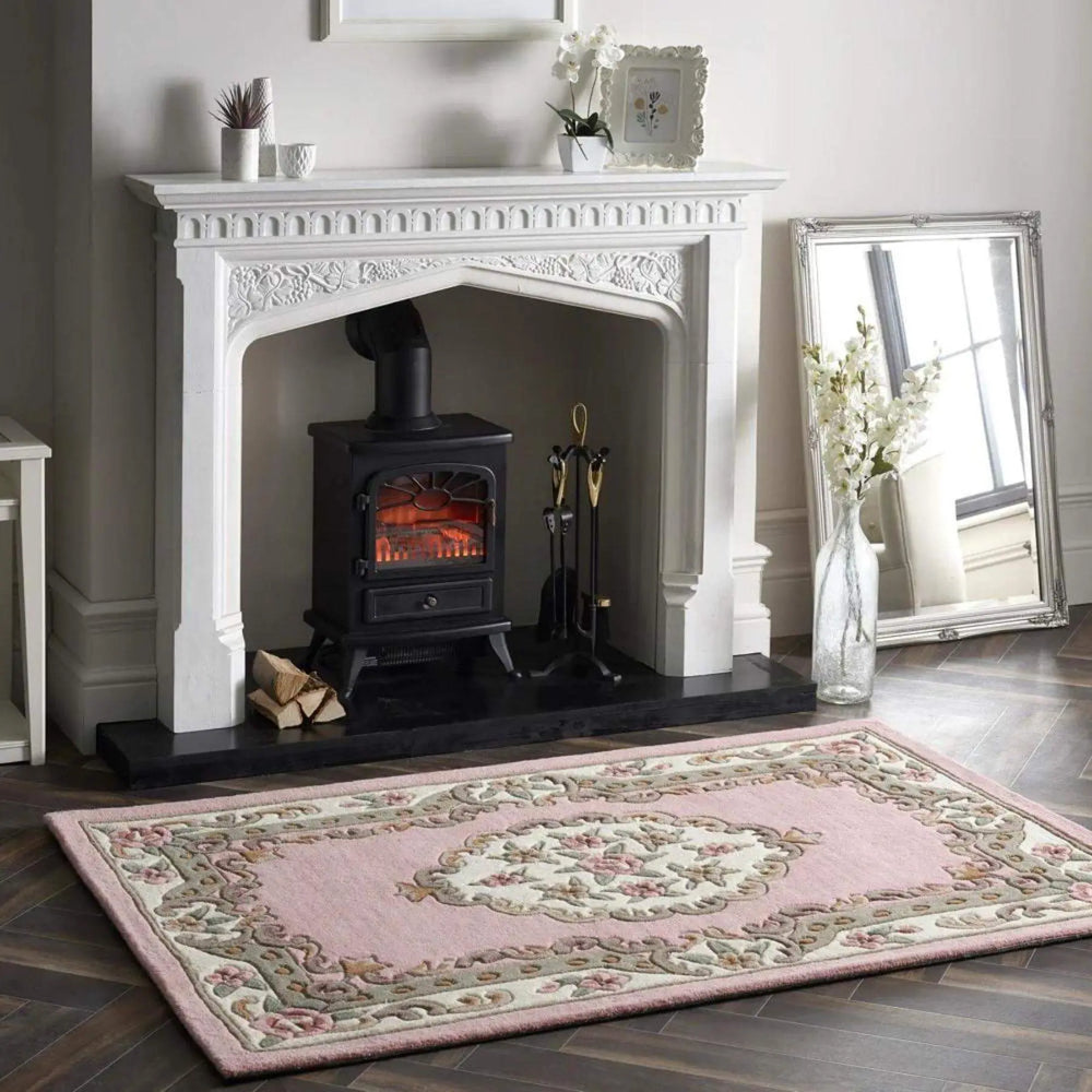 Shensi Pink Medallion Rug The Rugs