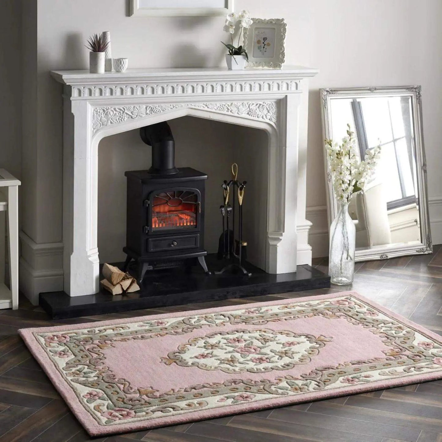 Shensi Pink Medallion Rug The Rugs