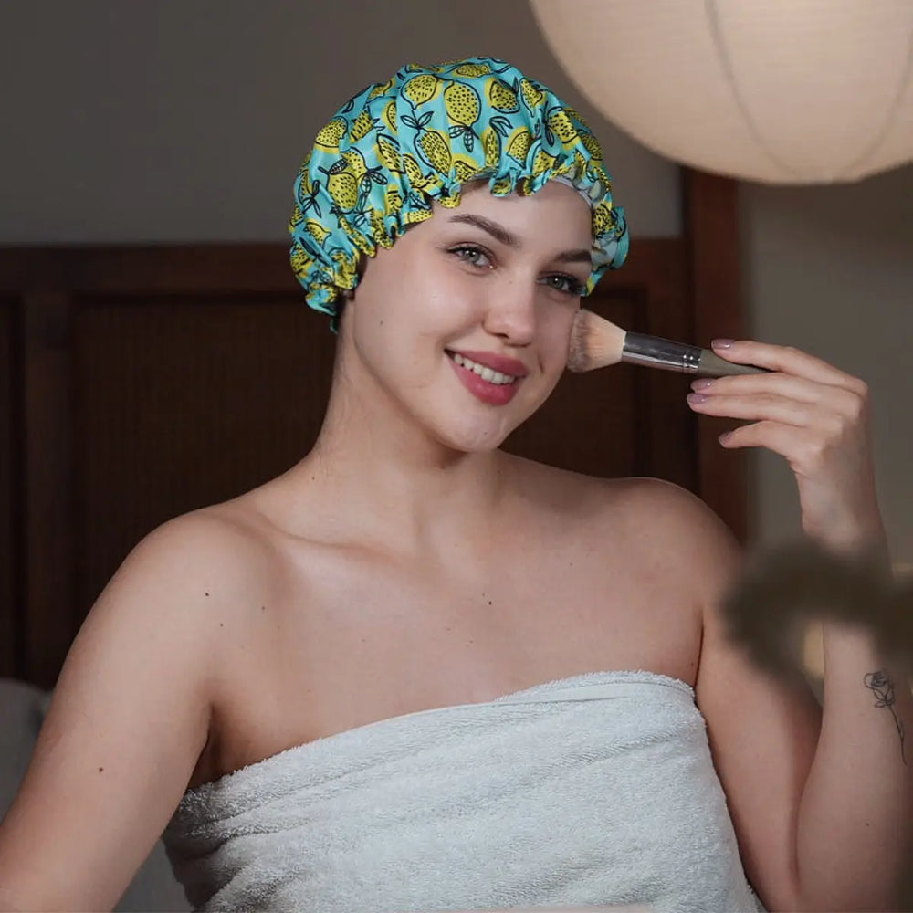 Shower Cap - Lemon Print SMUG