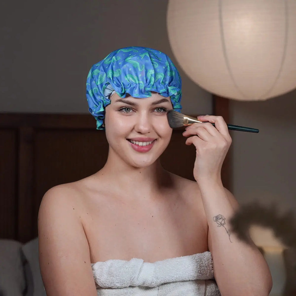 Shower Cap - Seahorse Print SMUG