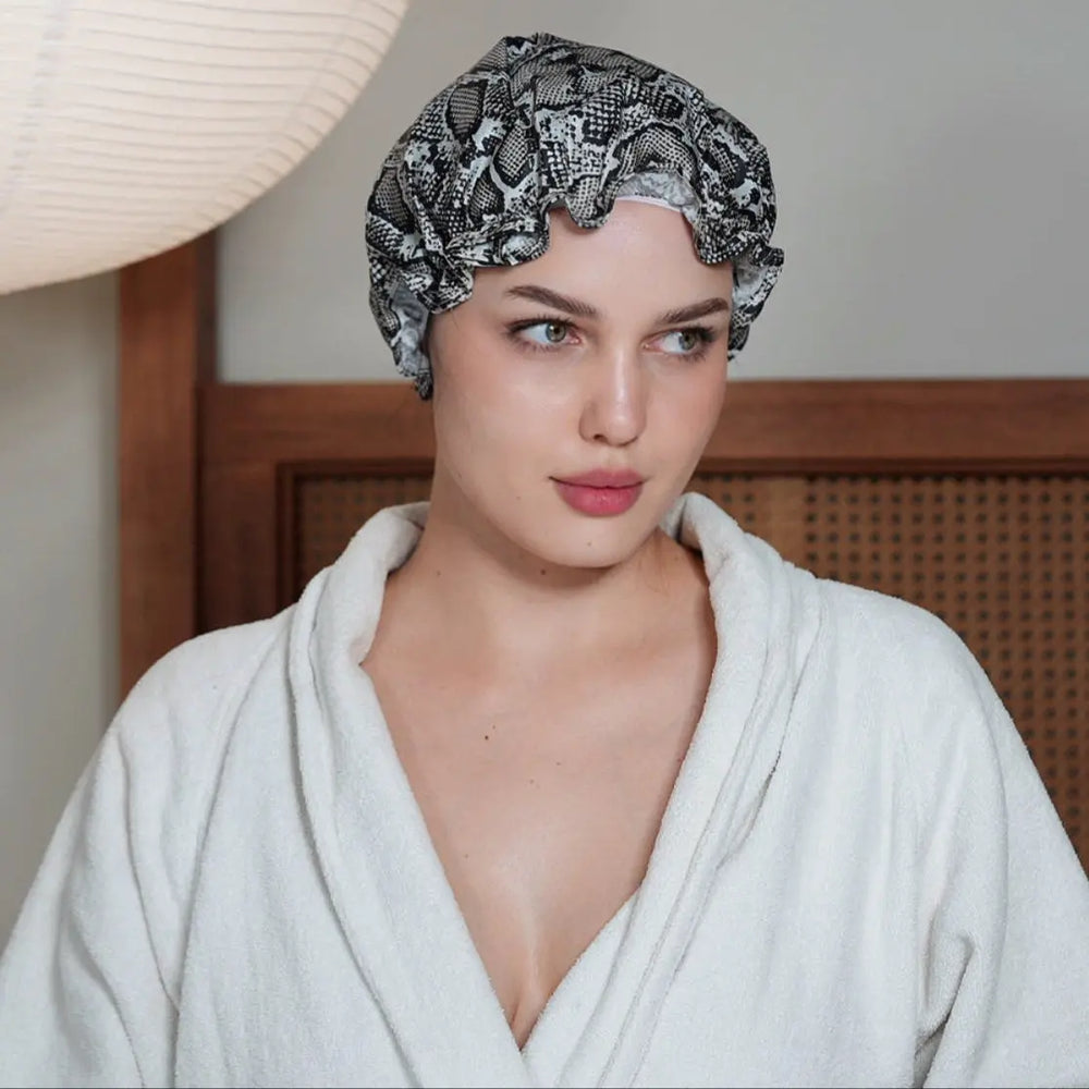 Shower Cap - Snake Print SMUG