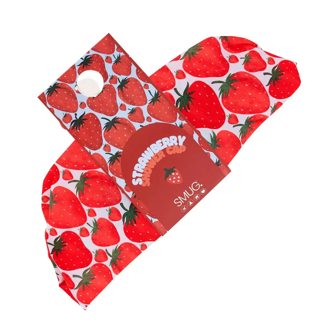 Shower Cap - Strawberry Print SMUG