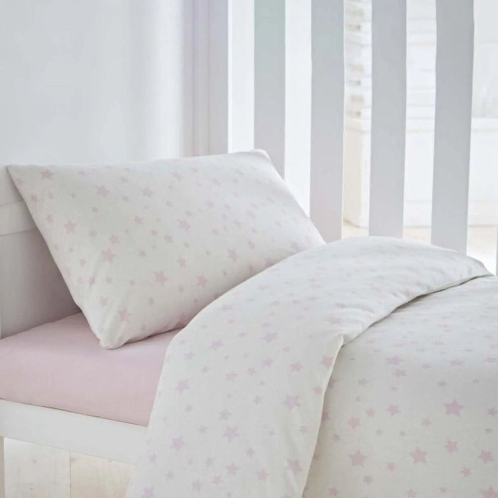 Silentnight Safe Nights Duvet Set - Pink Star Silentnight