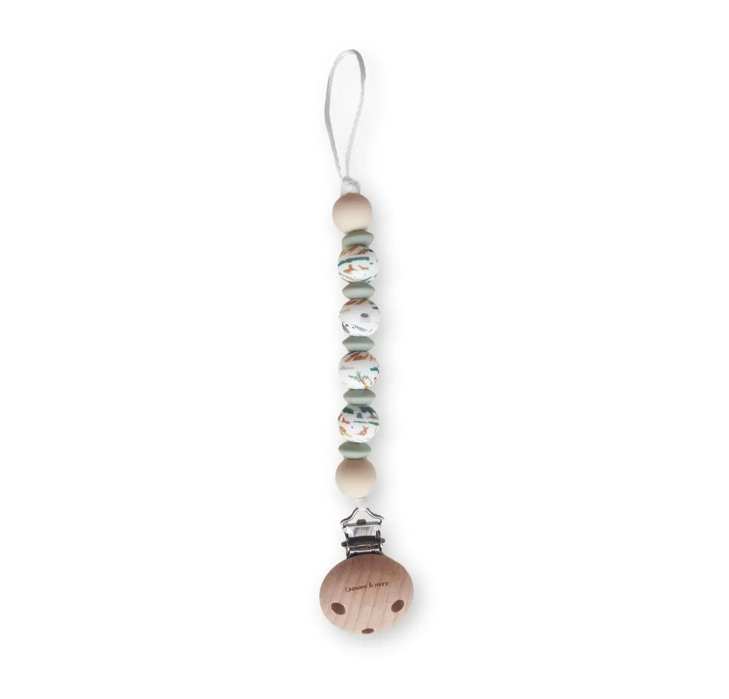 Silicone Pacifier Teething Clip - Zoo & Sea Chewies&more
