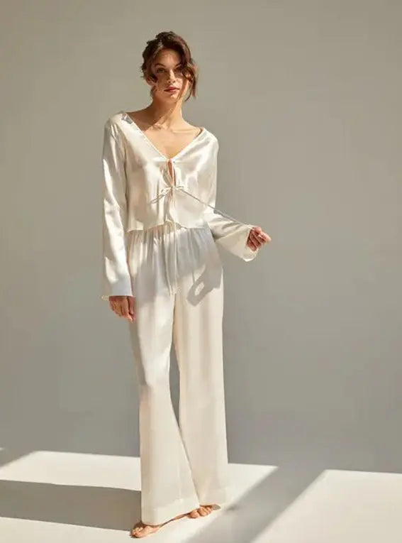 Silk Blouse 'Bilquis' White TEYA